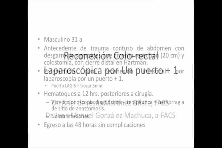 Colostomía por puerto único
